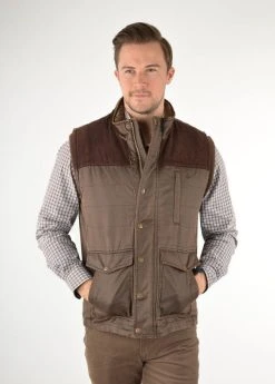 Thomas Cook Mens Bradman Faux Oilskin Vest