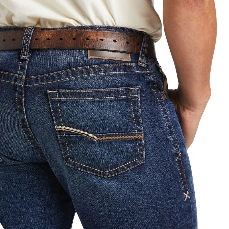 Ariat Mens M1 Vintage Stretch Esteban Stackable Straight Leg Jean - Image 3