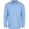 Gloweave Mens Premium Poplin Long Sleeve Shirt - French Blue