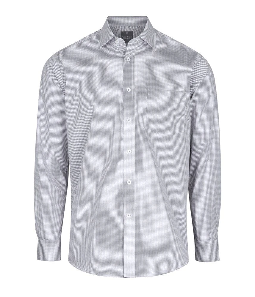 Gloweave Mens Gingham Long Sleeve Shirt - Image 3