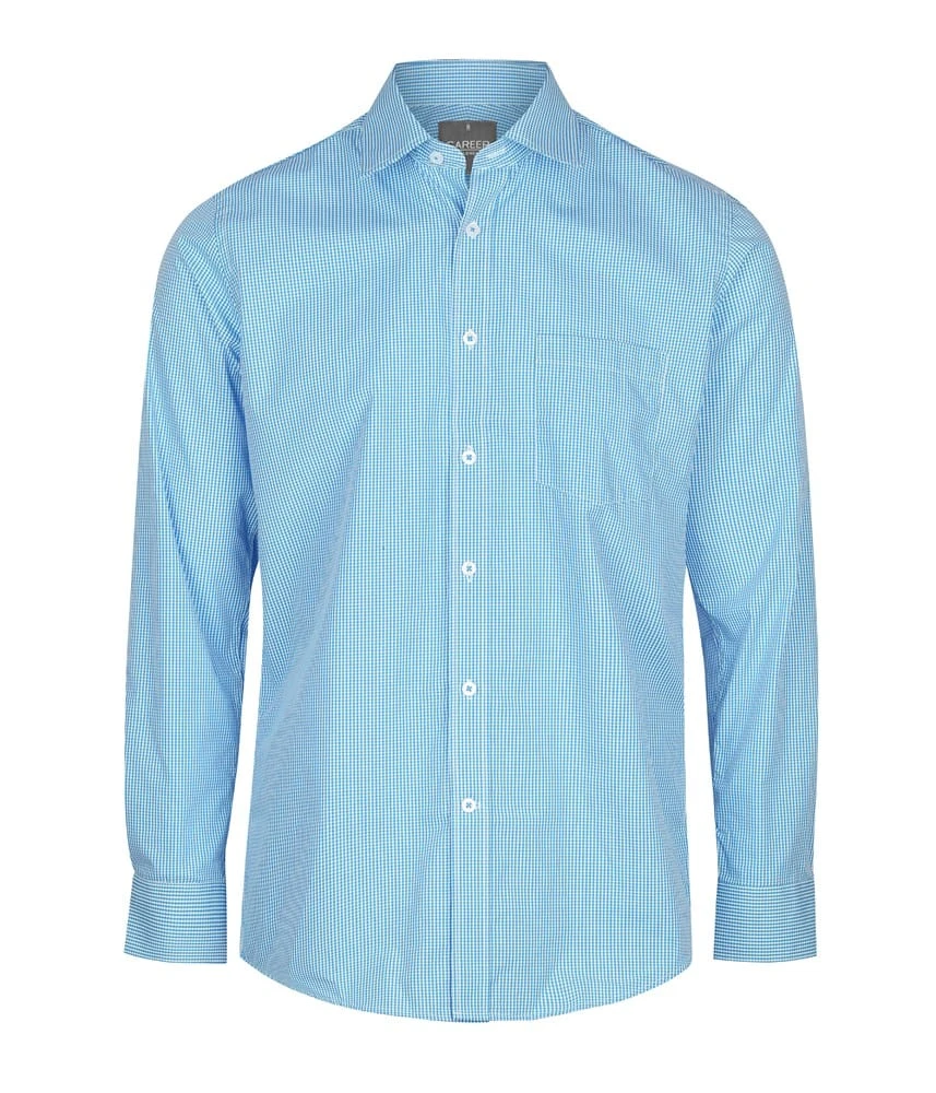 Gloweave Mens Gingham Long Sleeve Shirt - Image 4