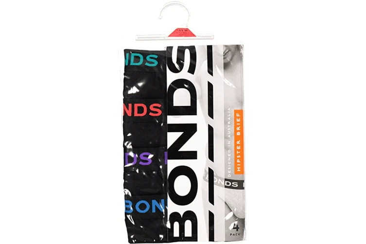 Bonds Mens Elastic Hipster Brief 4PK