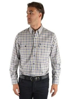 Thomas Cook Mens Rick Check 2 Pocket Shirt