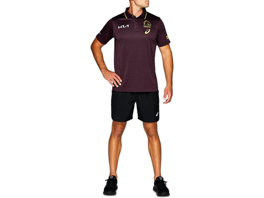 Asics NRL Broncos Training Polo 1 Asics NRL Broncos Training Polo