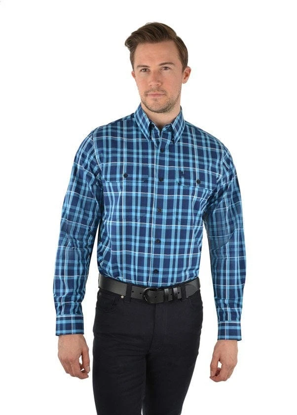Thomas Cook Mens Hansen Check Double Pocket Shirt 1 Thomas Cook Mens Hansen Check Double Pocket Shirt