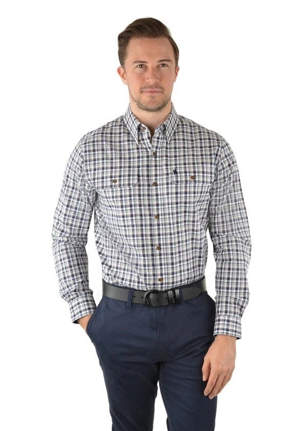Thomas Cook Mens Stephens Check Double Pocket Shirt
