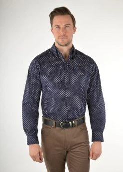 Thomas Cook Mens Mittagong Print Double Pocket Shirt