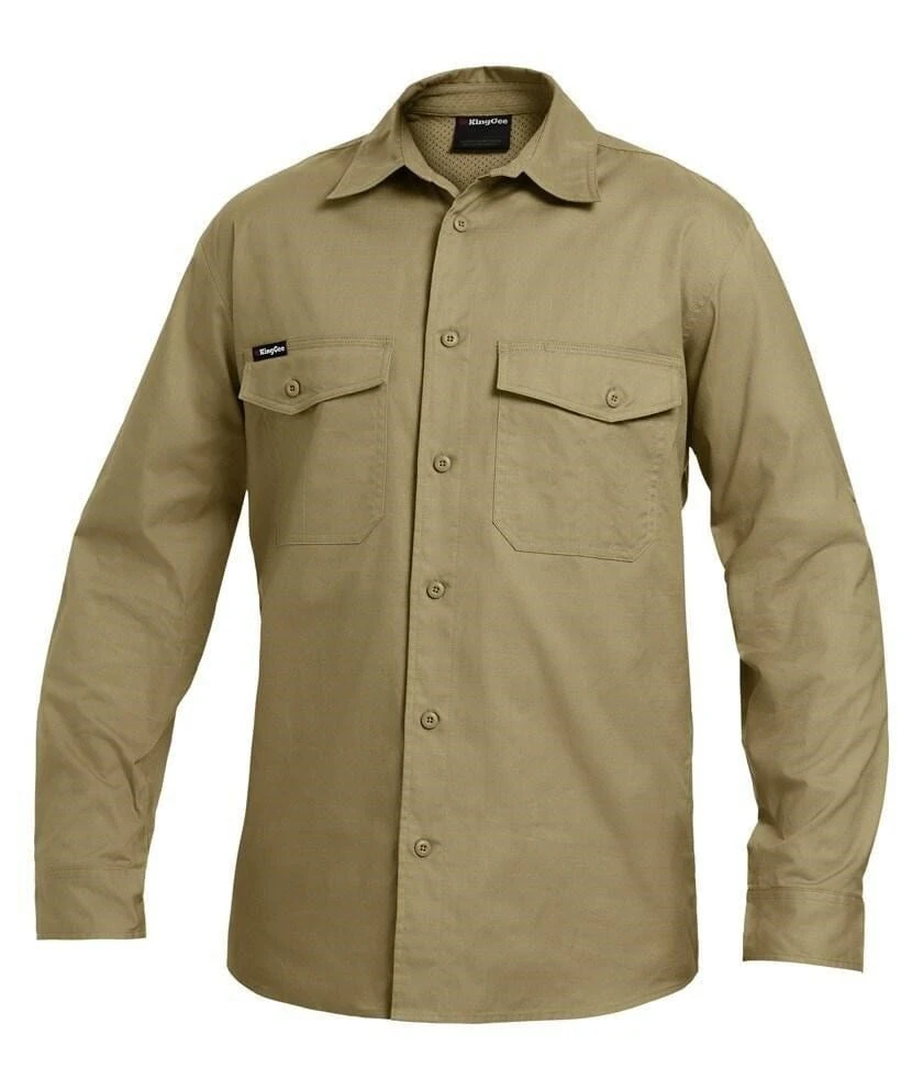 King Gee Workcool 2 Shirt Long Sleeve - Image 3