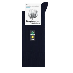 Humphrey Law Mens 95% Mercerised Cotton Health Sock 9 Humphrey Law Mens 95% Mercerised Cotton Health Sock -RM Williams Store 59C 009 1