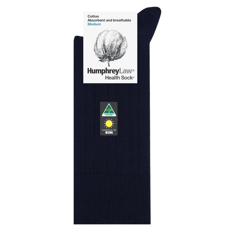 Humphrey Law Mens 95% Mercerised Cotton Health Sock 3 Humphrey Law Mens 95% Mercerised Cotton Health Sock - Image 3