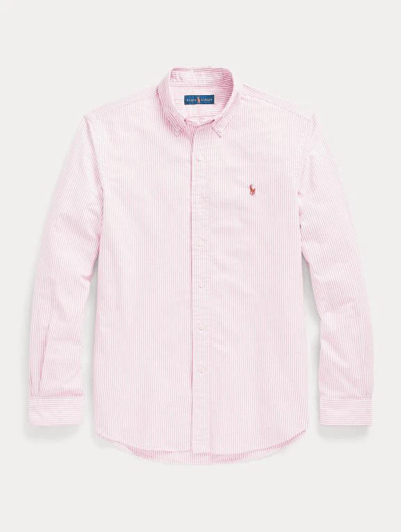 Ralph Lauren Mens Custom Fit Striped Oxford Shirt 1 Ralph Lauren Mens Custom Fit Striped Oxford Shirt