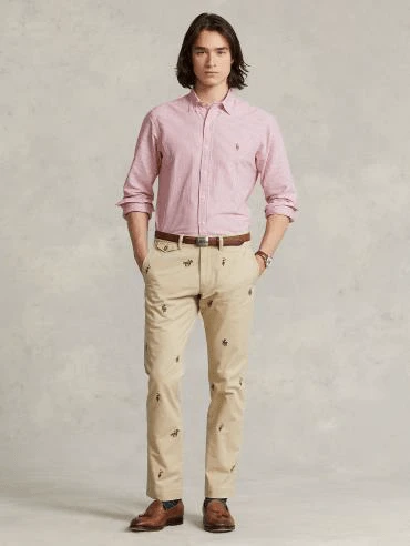 Ralph Lauren Mens Custom Fit Striped Oxford Shirt 2 Ralph Lauren Mens Custom Fit Striped Oxford Shirt - Image 2