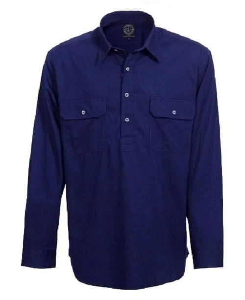 Ritemate Mens Pilbara Closed Front L/S Shirt - Image 5