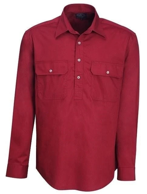 Ritemate Mens Pilbara Closed Front L/S Shirt - Image 8