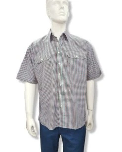 Bisley Mens Green Check Shirt