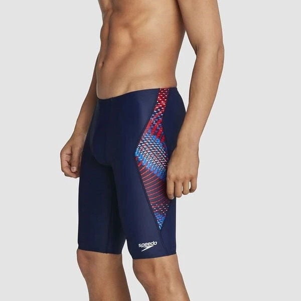Speedo Mens Placement V Cut Jammer Swim Short 1 Speedo Mens Placement V Cut Jammer Swim Short