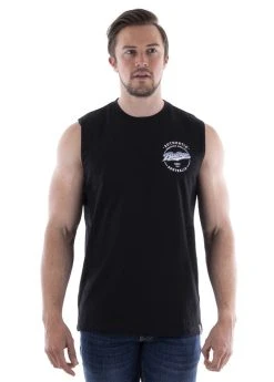 Bullzye Mens Overlay Muscle Tank