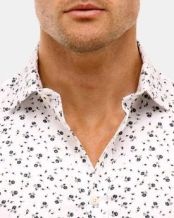Alternative view of Brooksfield Mens Floral Print Slim Fit Dress Shirt
