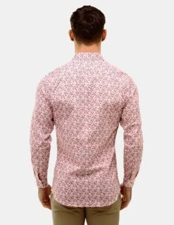 Alternative view of Brooksfield Mens Floral Print Slim Fit Dress Shirt