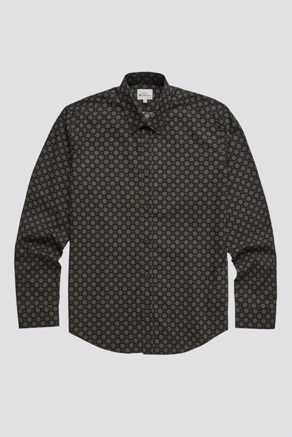 Ben Sherman Foulard Print Shirt - Black