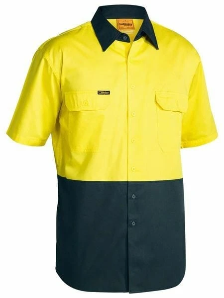 Bisley 2 Tone Cool Lightweight Drill Shirt - Short Sleeve 2 Bisley 2 Tone Cool Lightweight Drill Shirt - Short Sleeve - Image 2