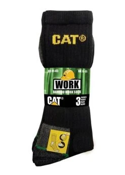 Caterpillar Bamboo Work Socks - 3PK