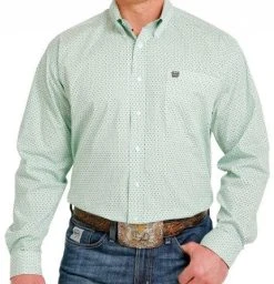 Cinch Mens Flower Button-Down Western Shirt