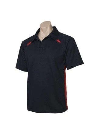 Biz Collection Mens Splice Polo Shirt 1 Biz Collection Mens Splice Polo Shirt