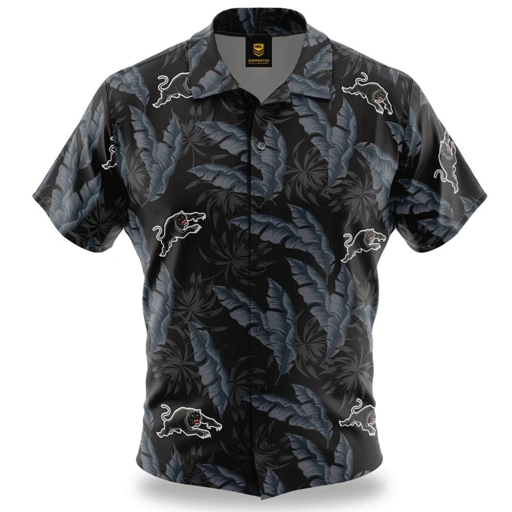 Ashtabula NRL 'Paradise' Hawaiian Shirt - Panthers