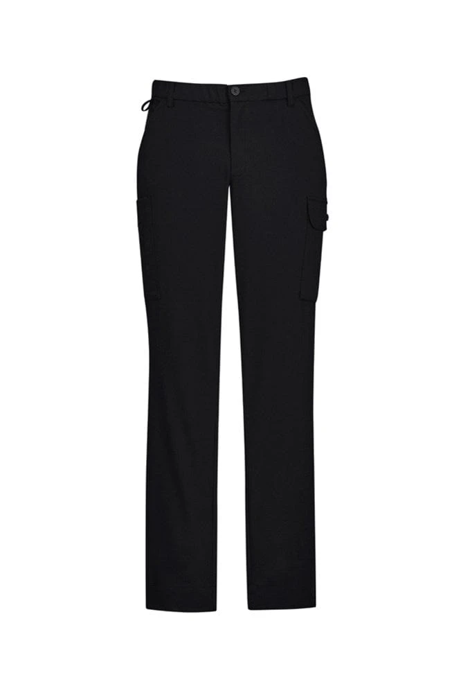 Fashion Biz BizCare Mens Comfort Waist Flat Front Pant