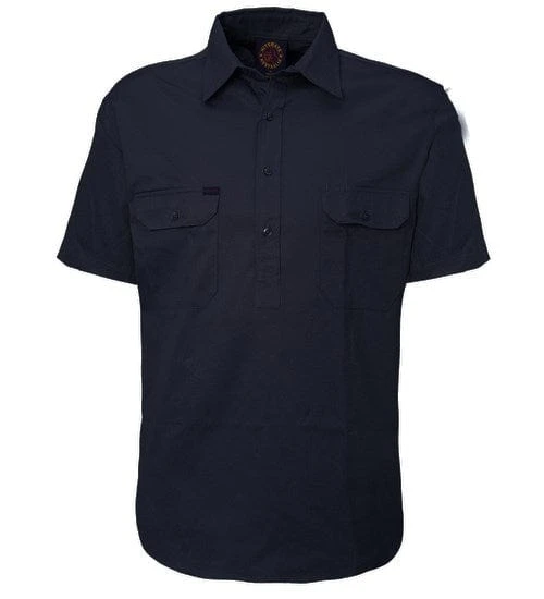 Ritemate Mens Closed Front Short Sleeve Shirt - Image 3
