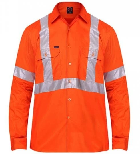 Ritemate Mens Open Front L/S 3M Tape "X" Design