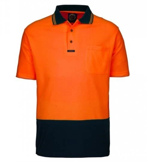 Ritemate Mens Hi Viz Short Sleeve Polo Shirt - Image 2