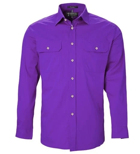 Ritemate Mens Pilbara Open Front L/S Shirt - Image 9