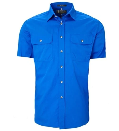 Ritemate Mens Pilbara Open Front S/S Shirt - Image 4