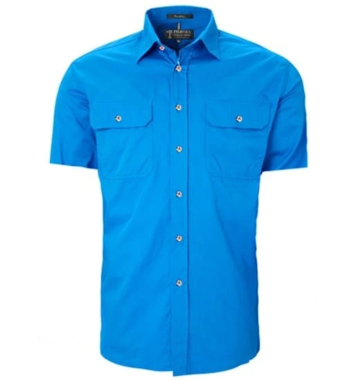 Ritemate Mens Pilbara Open Front S/S Shirt - Image 6