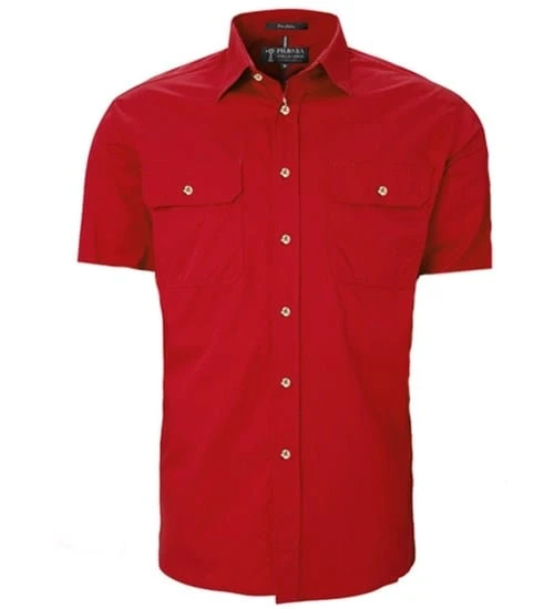 Ritemate Mens Pilbara Open Front S/S Shirt - Image 2