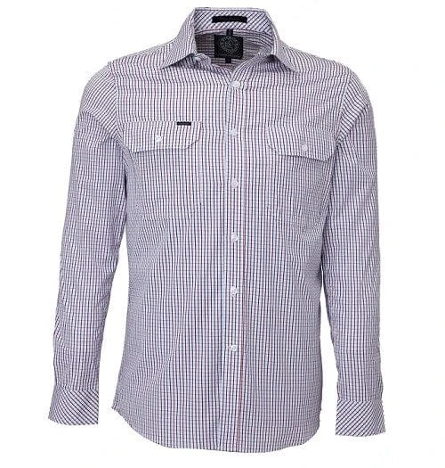 Ritemate Pilbara Mens Long Sleeve Shirt Dual Pocket - Image 3
