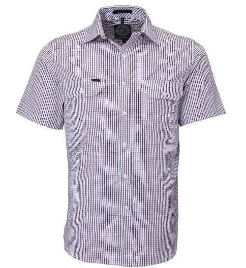 Ritemate Pilbara Men's S/S Shirt, Double Pockets - Image 3