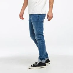 Riders Mens Slim & Narrow Blue Vain Jeans