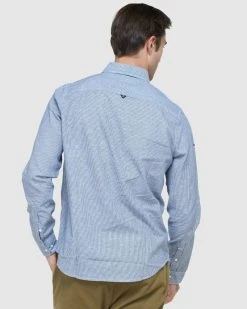 Hannas Superdy Mens Cotton Linen Ls Shirt 5 Hannas Superdy Mens Cotton Linen Ls Shirt -RM Williams Store SUPERDRY 04 60851.1628744065