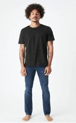 Mavi Mens Marcus Jeans Midnight Feather Blue