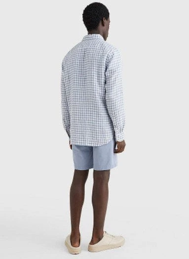 Tommy Hilfiger Mens Linen Gingham RF Shirt - Image 2