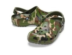 Crocs Classic Printed Camo Clog - Army Green