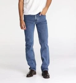 Riders Rider Mens Straight Stonewash Stretch