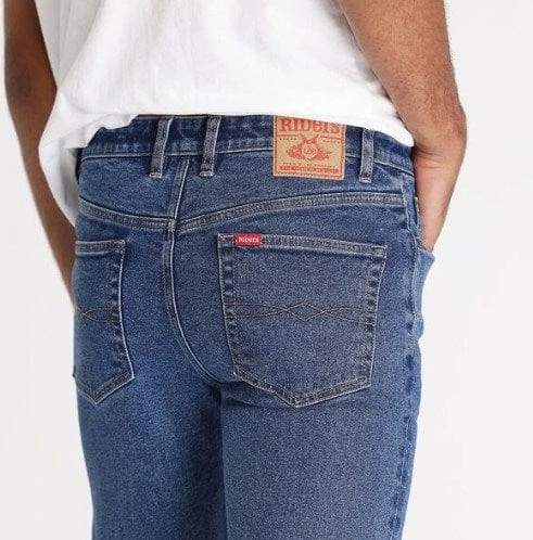 Riders Rider Mens Straight Stonewash Stretch 3 Riders Rider Mens Straight Stonewash Stretch - Image 3