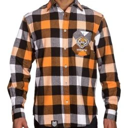 Ashtabula NRL Wests Tigers 'Lumberjack' Flannel Shirt