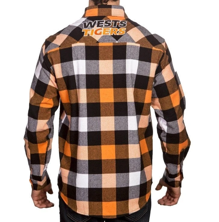 Ashtabula NRL Wests Tigers 'Lumberjack' Flannel Shirt - Image 2