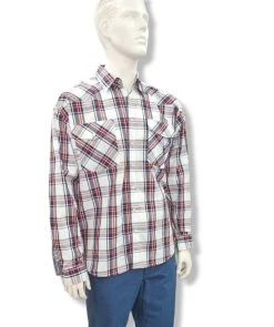 Bisley Mens Western Shirt - Red