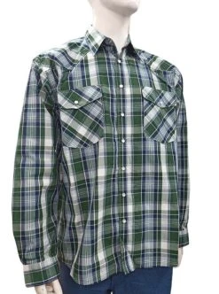 Bisley Mens Western Shirt - Green
